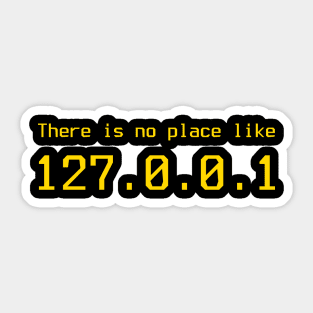 127.0.0.1 - IP address Sticker